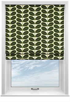 Orla Kiely Botanica Stem, Green - Twist&Fit Roman Blind